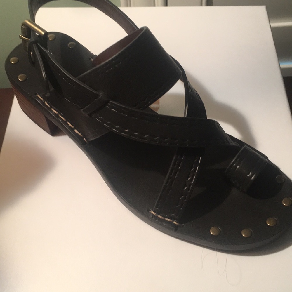 Seeby Chloe sandal shoe tong black 7
